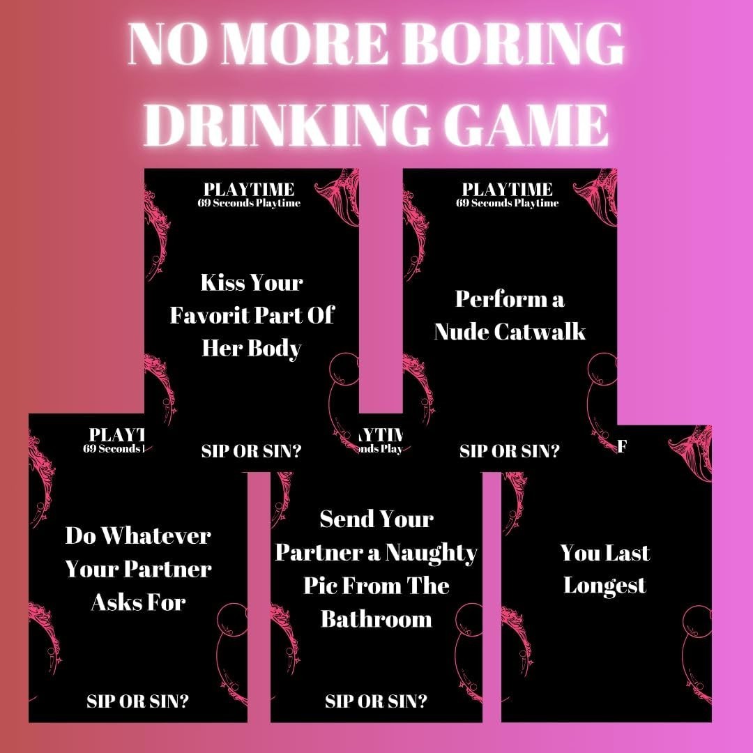 Sip or Sin Drinking Couple Game – Freaky Couples Game for Romantic Date Night, A