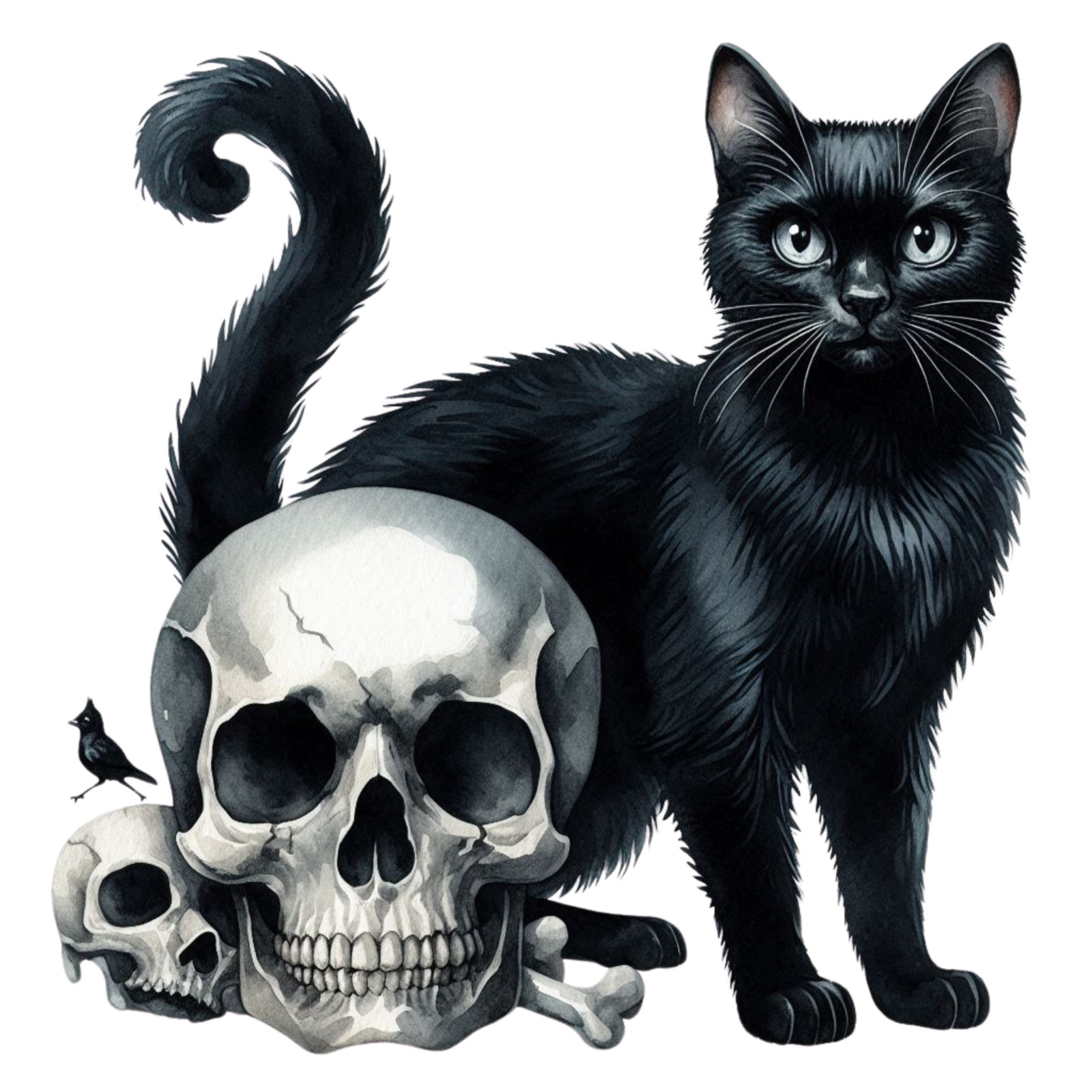 Wall Decal Sticker Black Cat Wall Sticker 18X18cm Large