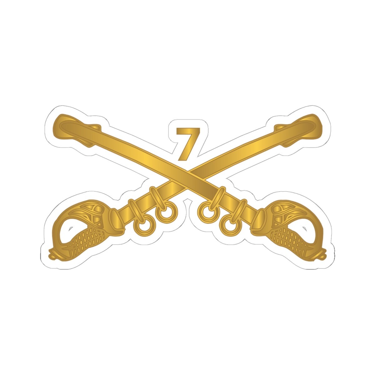 Kiss-Cut Stickers – Army – 7th Cavalry Branch wo Txt