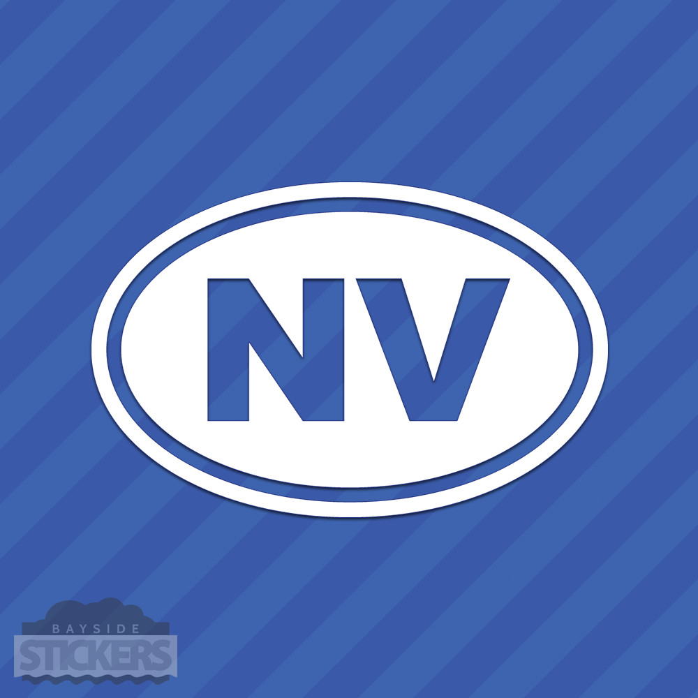 Nevada NV Oval Vinyl Decal Sticker