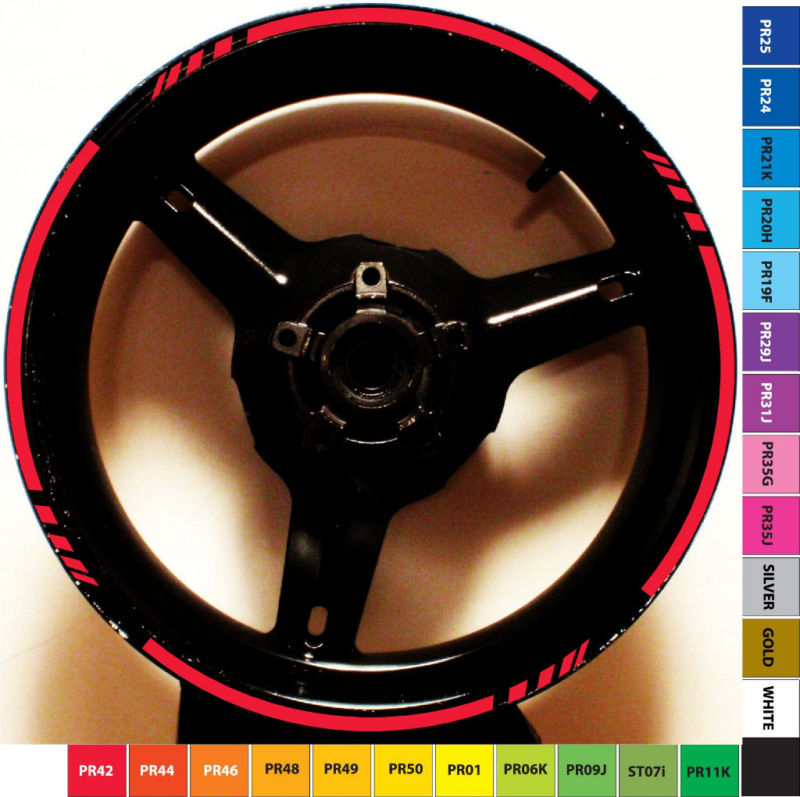 MOTORCYCLE RIM STRIPE WHEEL DECAL STICKER TAPE KAWASAKI ZX6R ZX7R ZX9R ZX6 ZX636