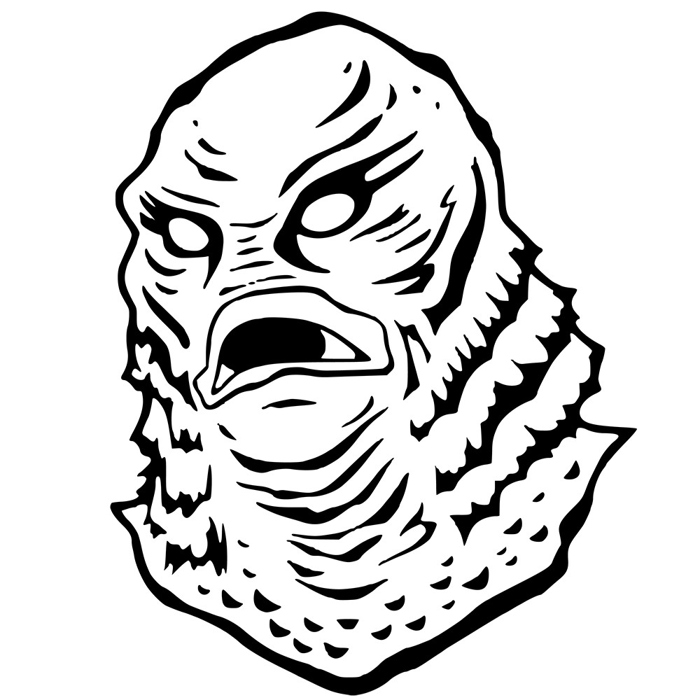 6″ Creature From The Black Lagoon Classic Horror Movie Monster Vinyl Decal