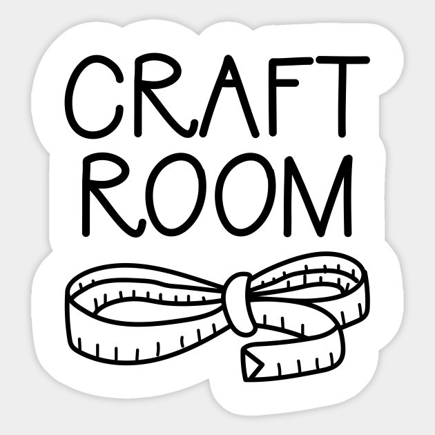 Fabric Sewing Stitch Arts Craft Room Quote DIY Vinyl Phone Laptop Decal Sticker