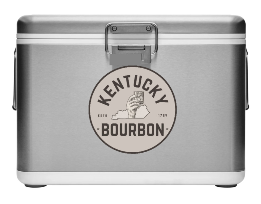 Drinking – Kentucky Bourbon – 4″ Vinyl Decal Car Laptop Cooler Bar Trailer Grill