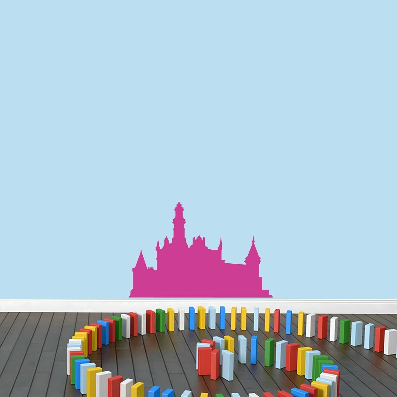 Castle Wall Decal – Princess, Castle, Kids, Girls, Nursery, Playroom, Wall Decor