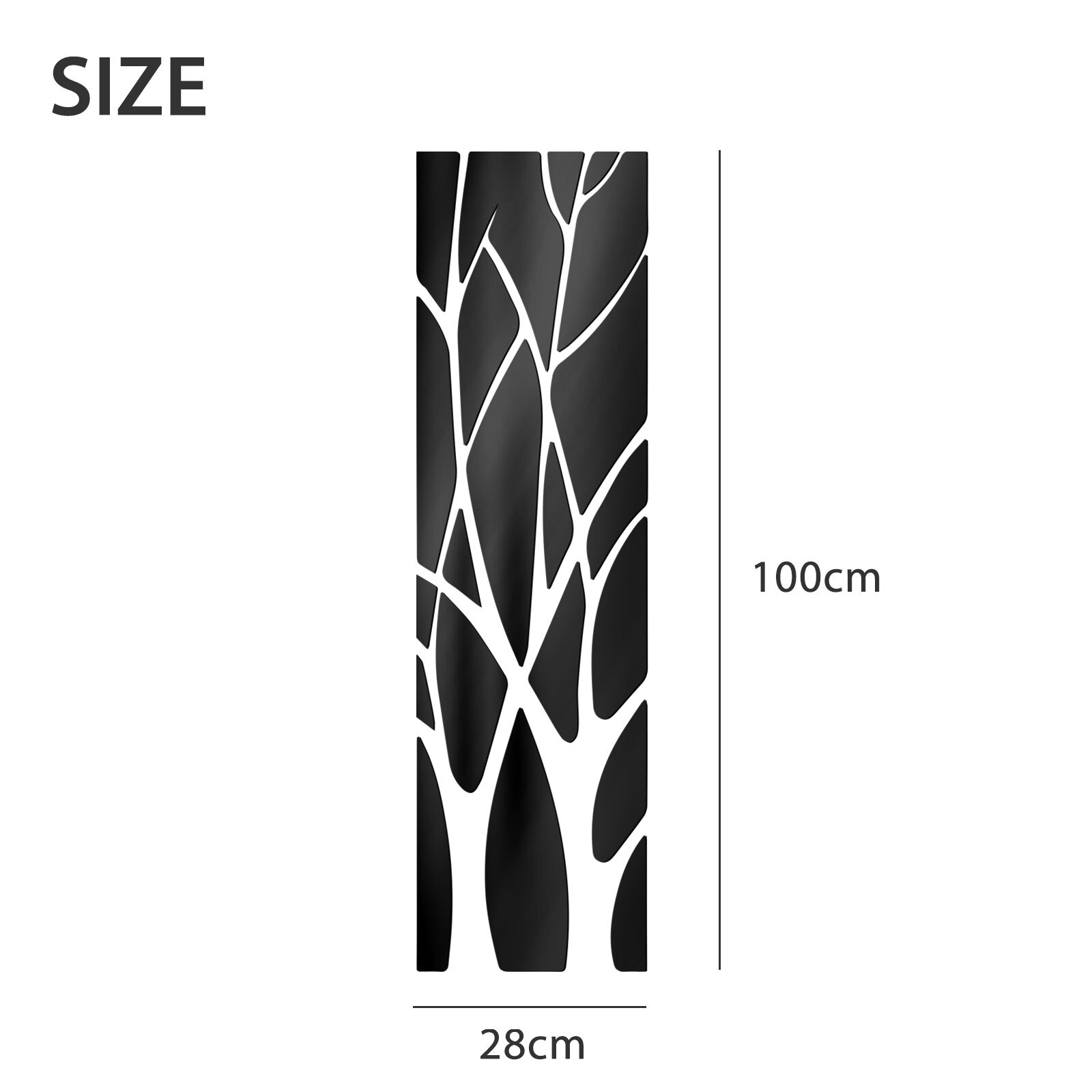 DIY 3D Mirror Tree Wall Decal Acrylic Art Sticker for Bedroom Living Room Decor