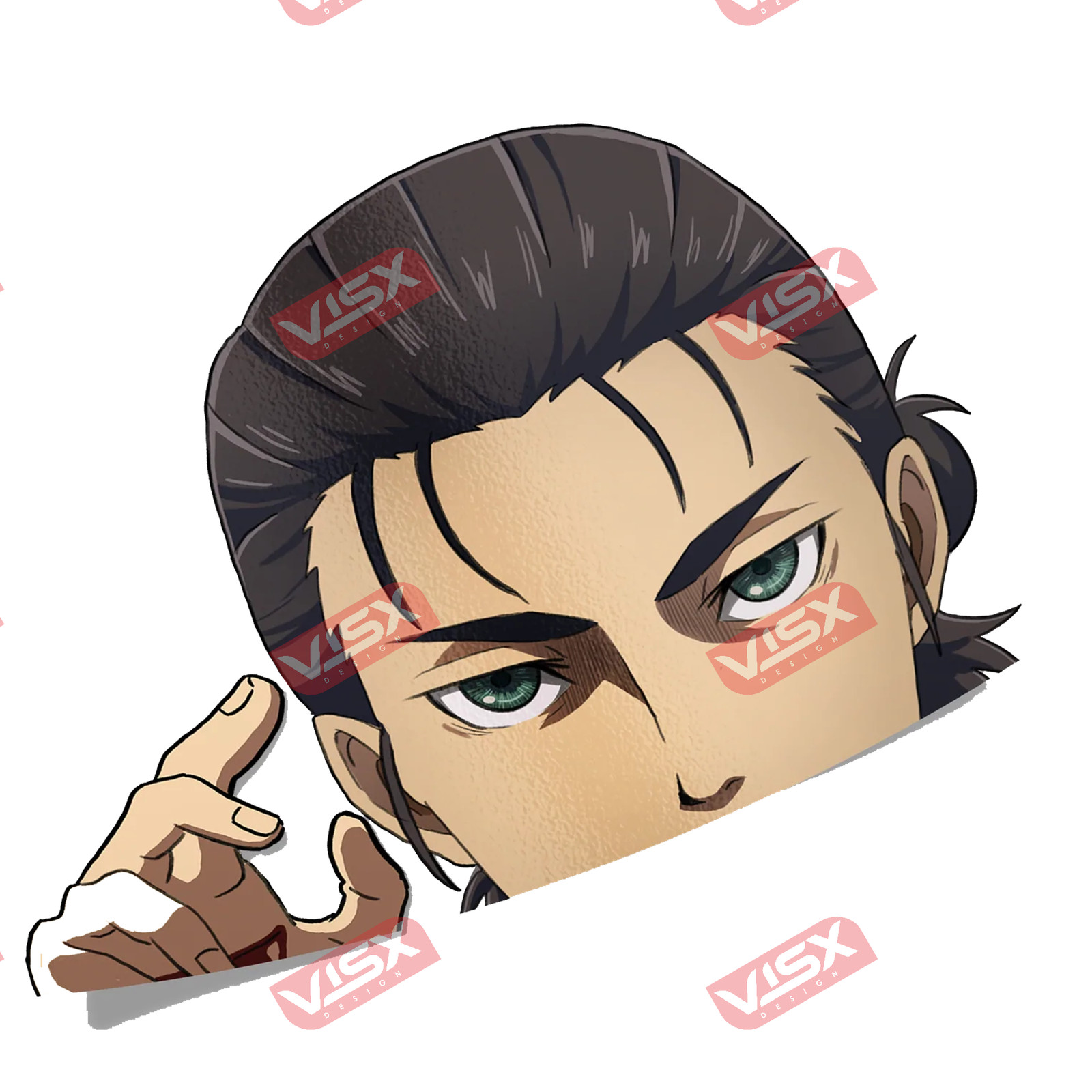 Eren Yeager Attack on Titan Anime Bumper Sticker Peeker Decal Car Truck Window