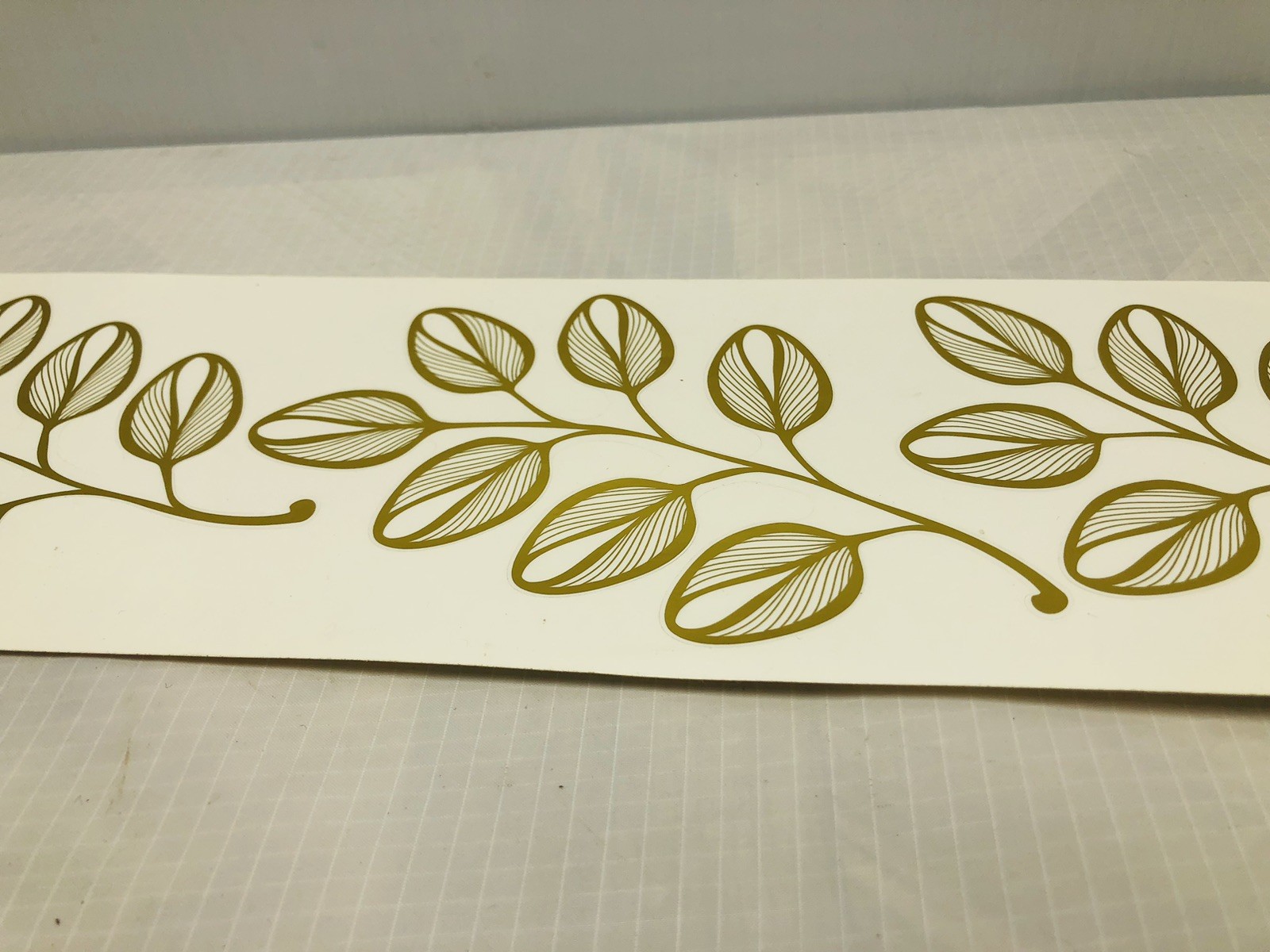 Removable Metallic Gold Leaves Leaf Design Stickers Wall Decor Decal Elegant Mod