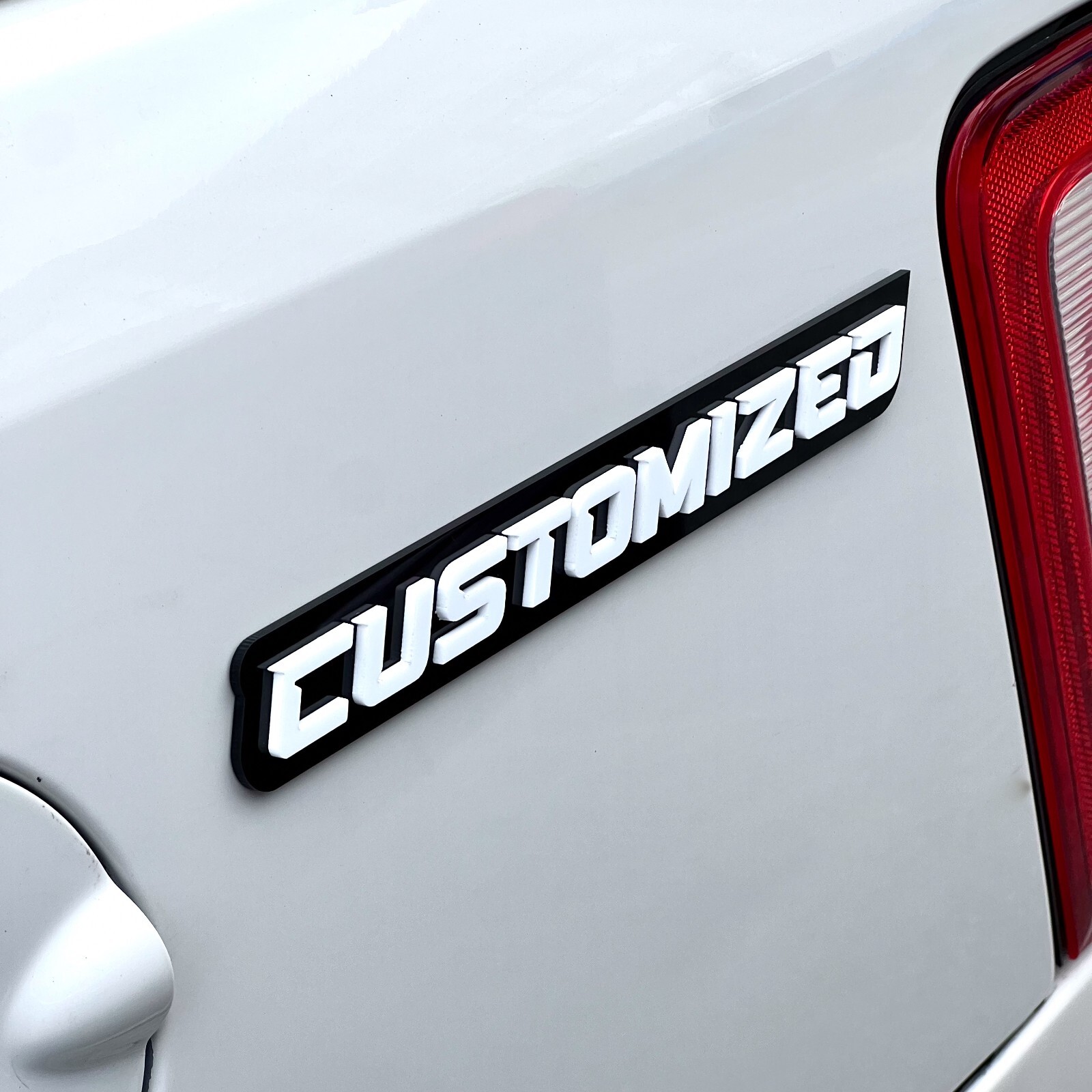 Custom Car Emblem Badge MULTI COLOR Customized Text Names