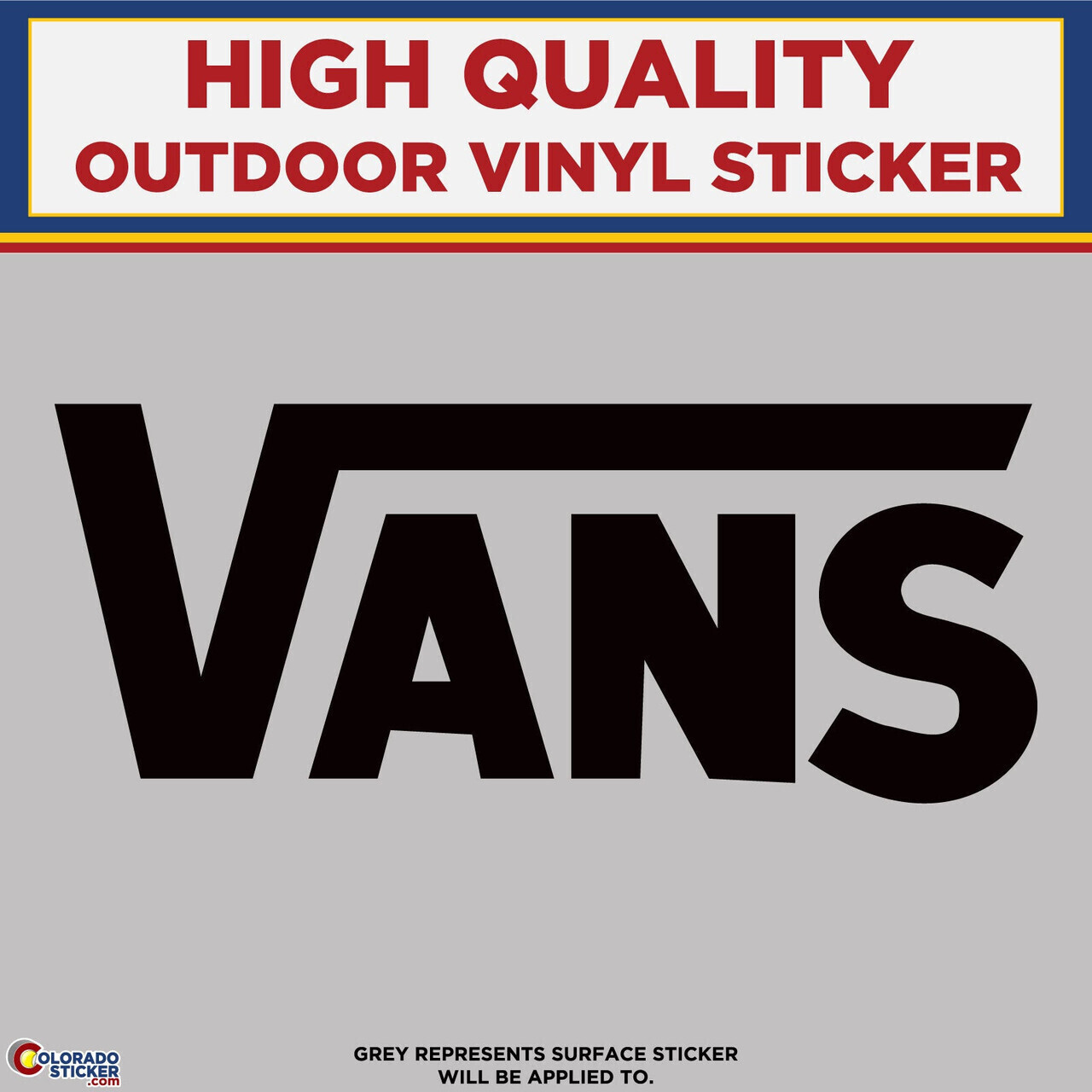 Van, Die Cut High Quality Vinyl Stickers