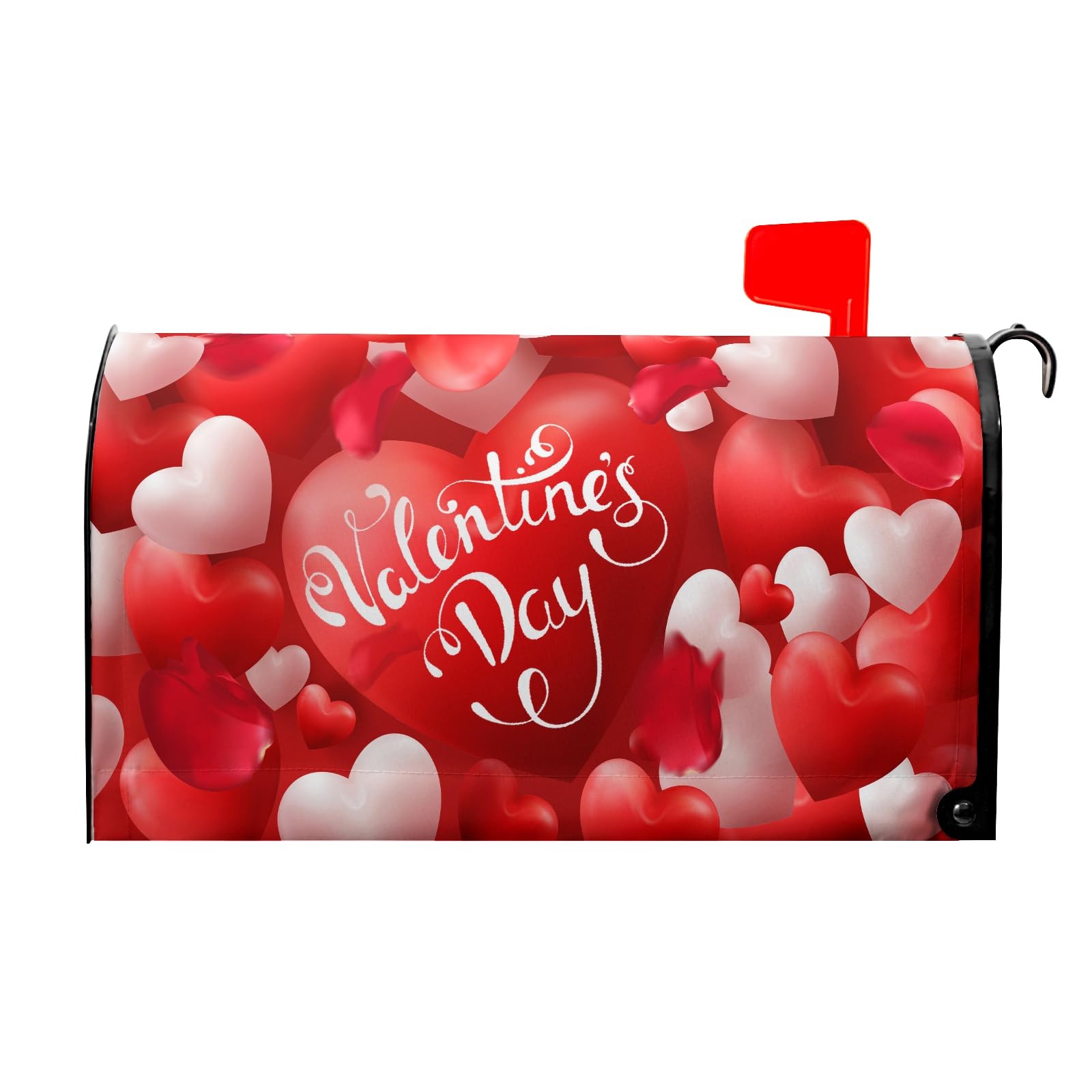 Anyako Valentine’s Day Mailbox Covers Magnetic Standard 21×18 inch, Red Heart