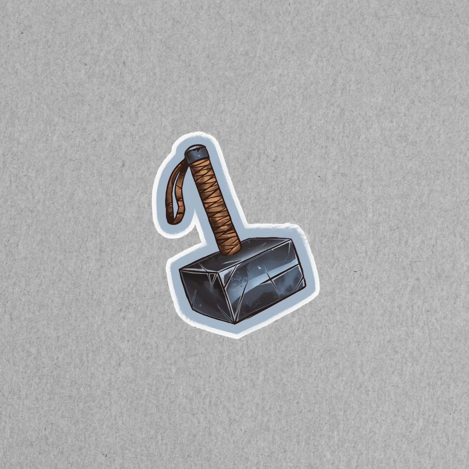 Mighty Thor’s Hammer Mjolnir Sticker – Comic Book Superhero Decal #4223