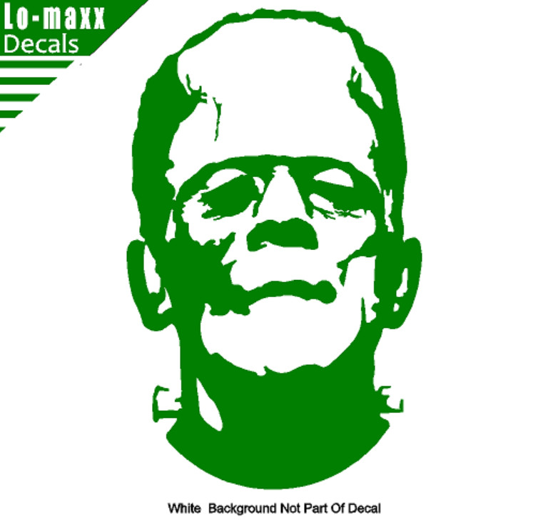 Frankenstein Monster Spooky Cool Car Window High Quality Die Cut Vinyl Decal