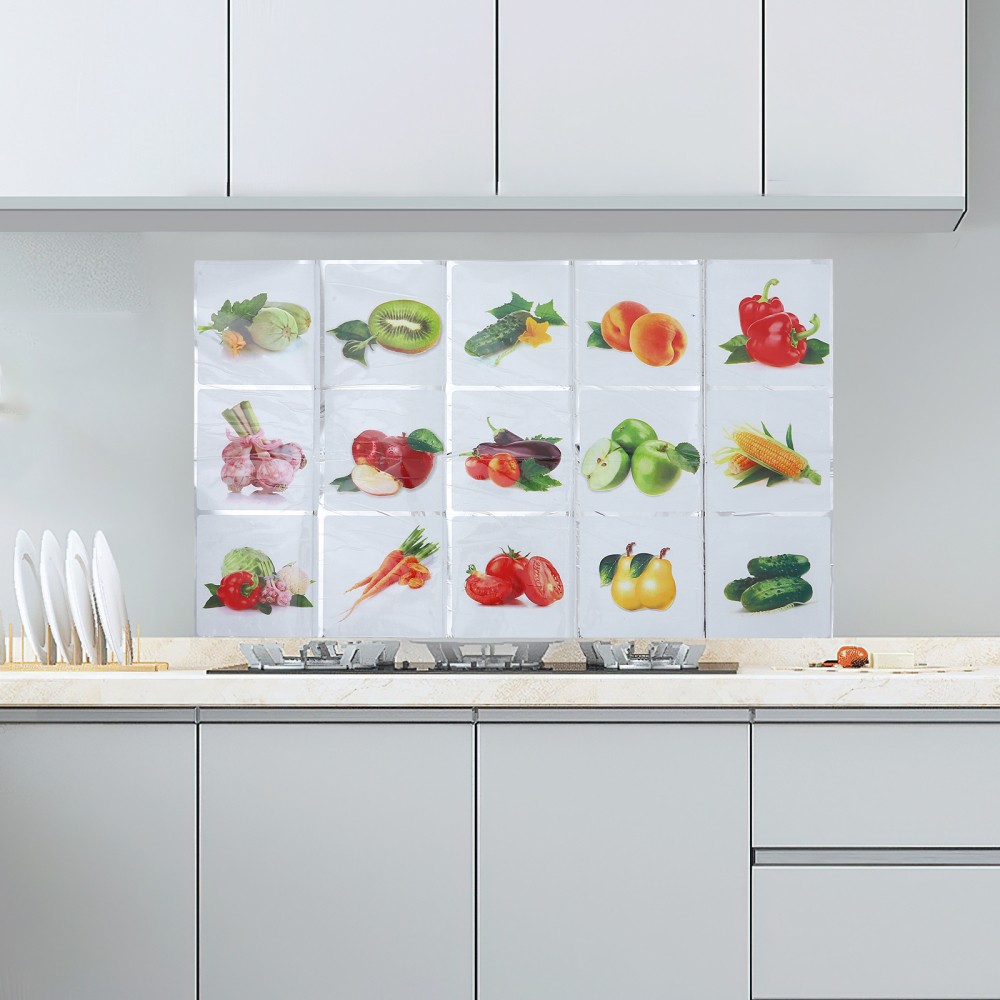 Oil-proof Stickers Bathroom for Walls Waterproof Kitchen Tile Art