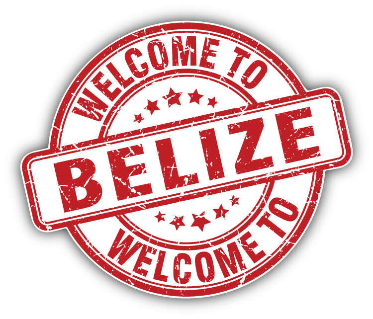 Belize Grunge Welcome Travel Stamp Car Bumper Sticker Decal – ”SIZES”