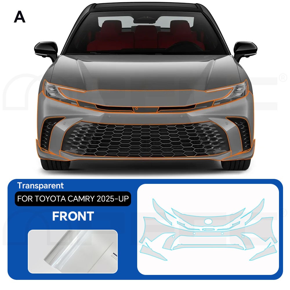 Toyota Camry 2025-UP Full Car Kit Precut Paint Protection Film Clear Bra PPF TPU