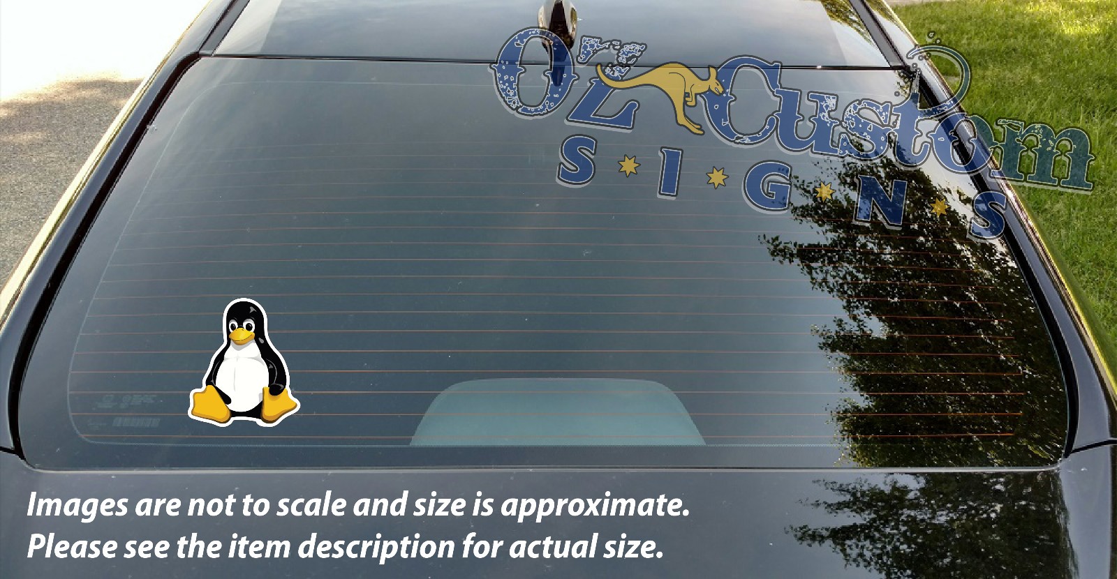 TUX – Linux Penguin Mascot – Quantity of TWO – Full Color Decal / Sticker!