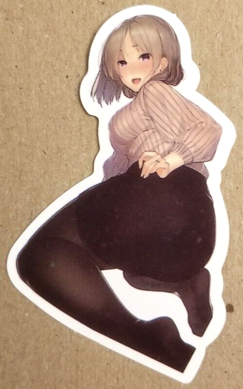 Waifu Sticker Office Girl Dress Formal Idol Princess Anime Manga Pin Up Pinup