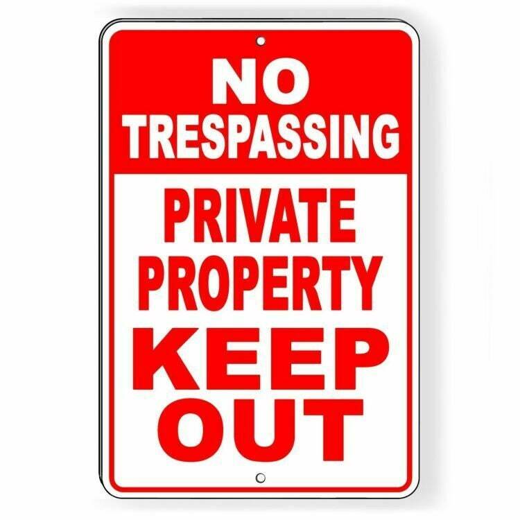 No Trespassing Private Property Keep Out Sign / Decal SNT013 / Magnetic Sign