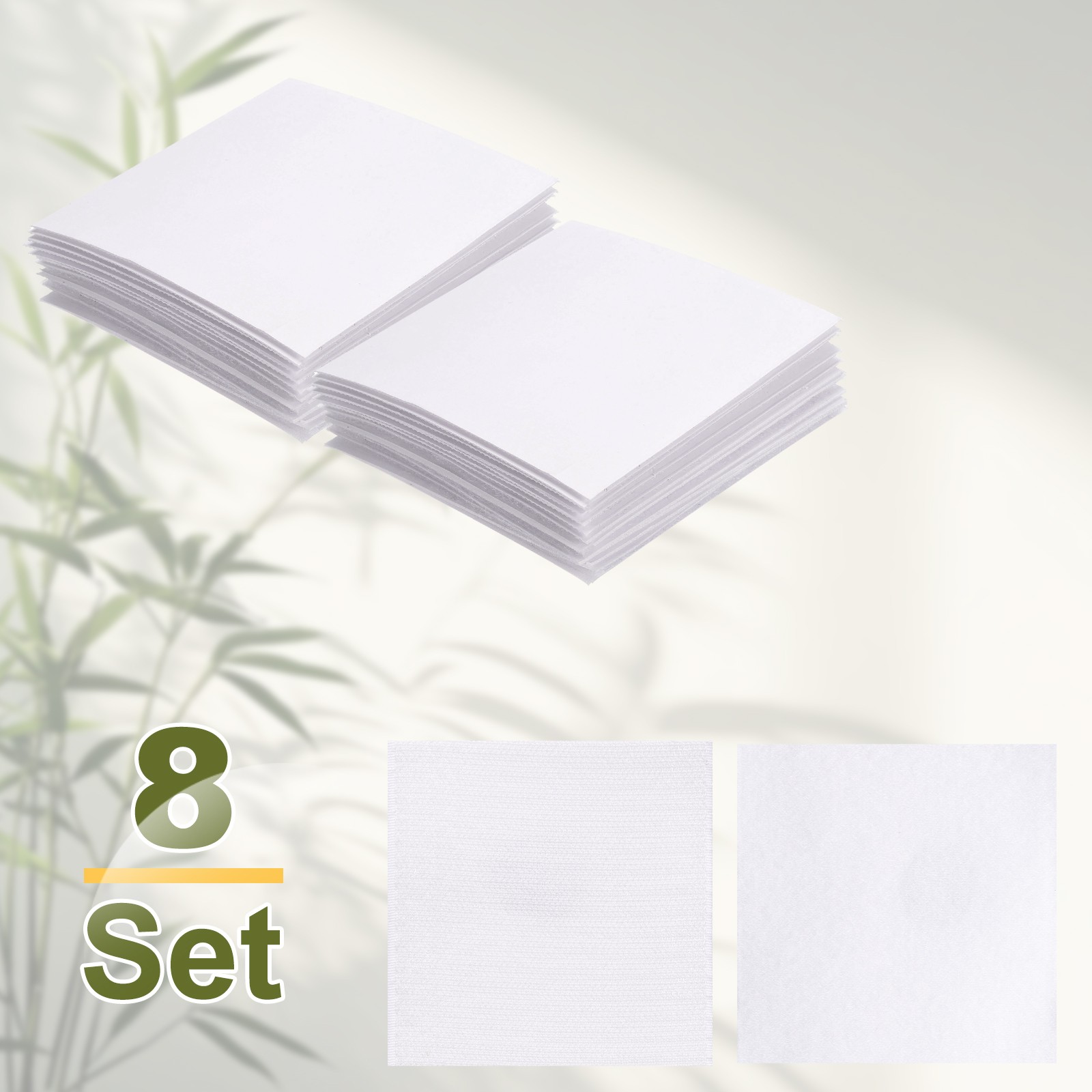 8set Hook and Loop Strips with Adhesive 4.3″x4.3″ Hook and Loop Tape White