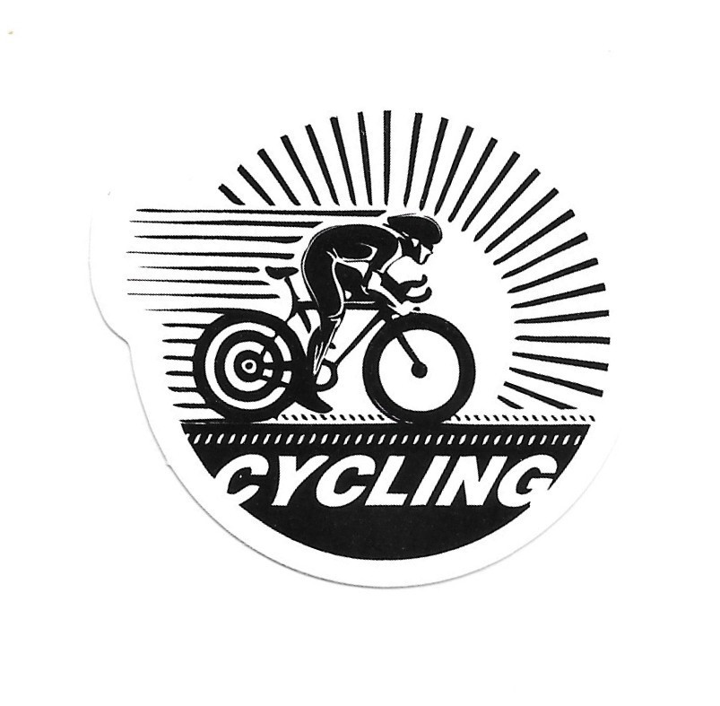 Cycling Road Bike Racing Athlete Die Cut Vinyl Sticker Decal Sports Journal Gift