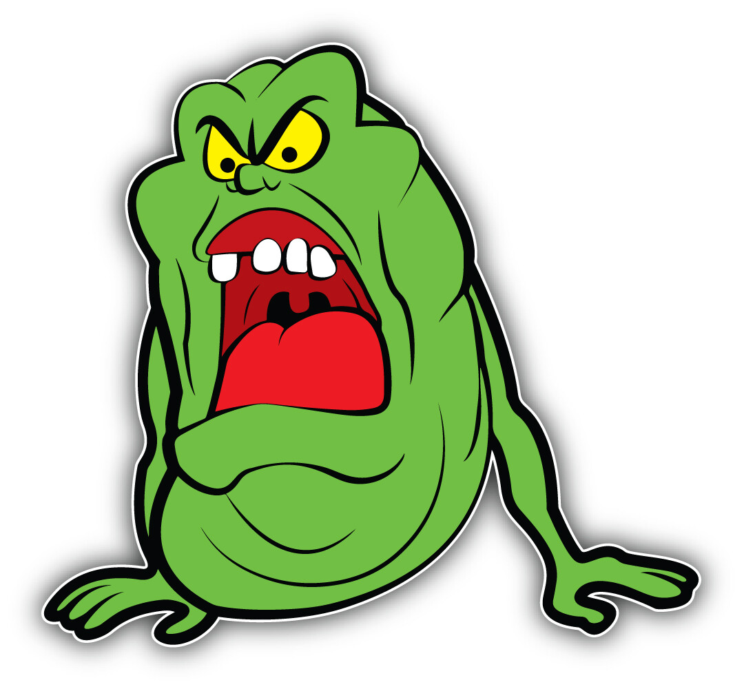 Ghostbusters Cartoon Angry Slimer Sticker Bumper Decal – ”SIZES”