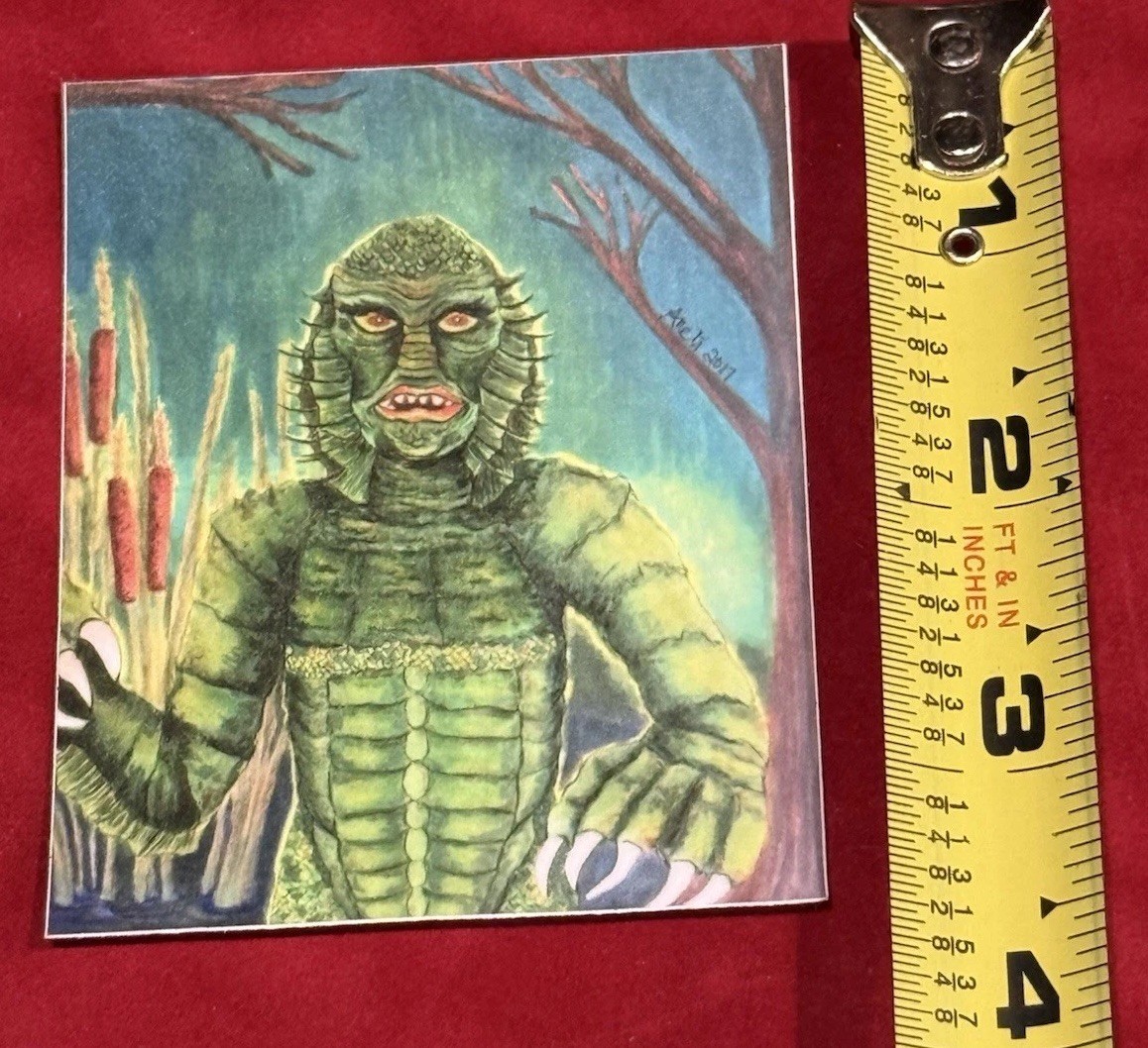 Creature From The Black Lagoon Sticker, Classic Movie Monster, Famous Monsters