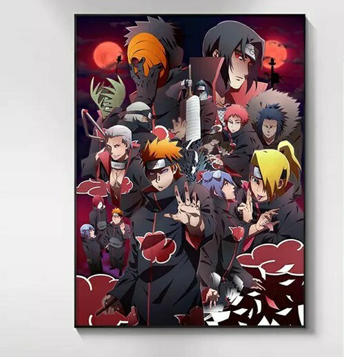 Naruto Canvas Poster Manga Cotton Unframed 30×45 Cm Akatsuki Decoration