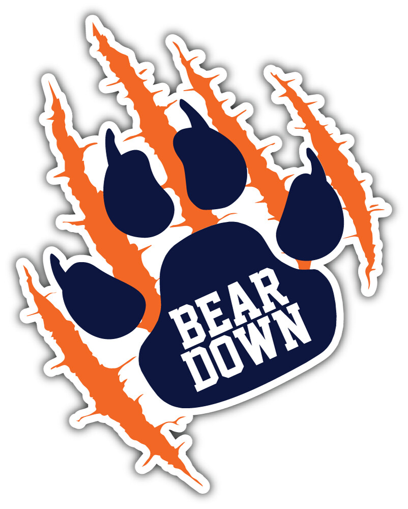 Chicago Bears Bear Dawn NFL Sport Car Bumper Sticker Decal “SIZES”