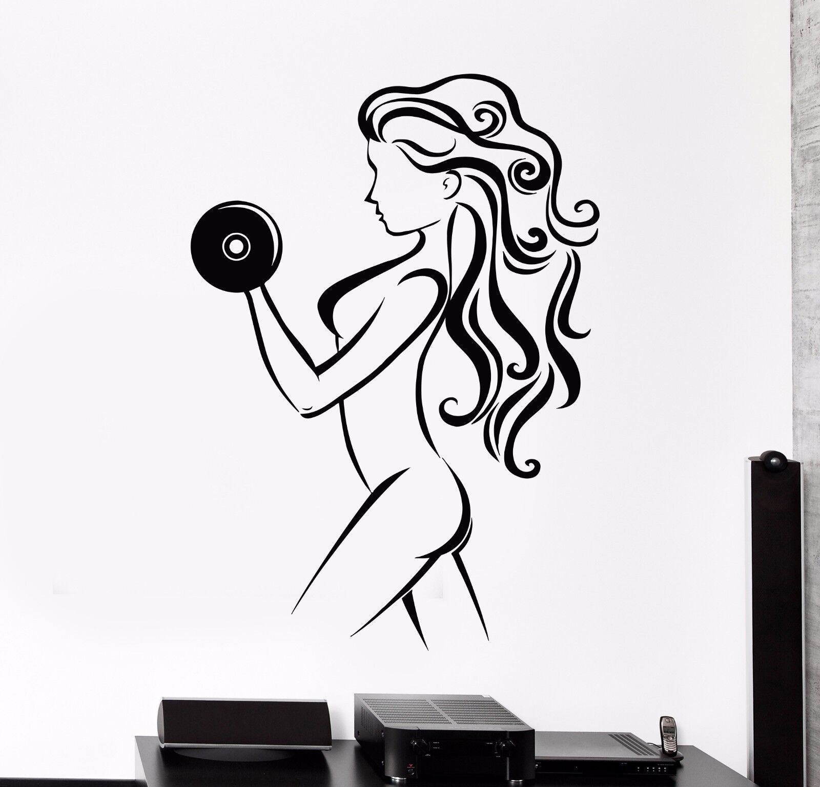 Vinyl Wall Decal Beautiful Body Girl Sports Fitness Health Gym Stickers (755ig)