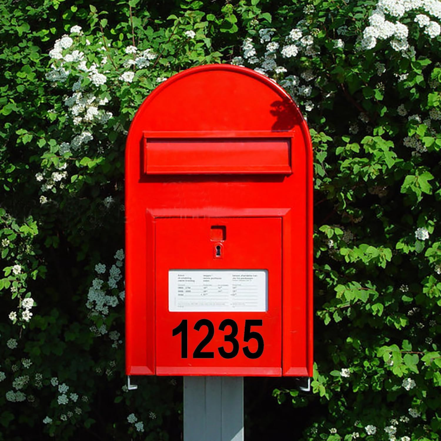 5 Sets 2 Inch Mailbox Numbers Sticker 0-9 Decal Die Cut Classic Style Vinyl Wate