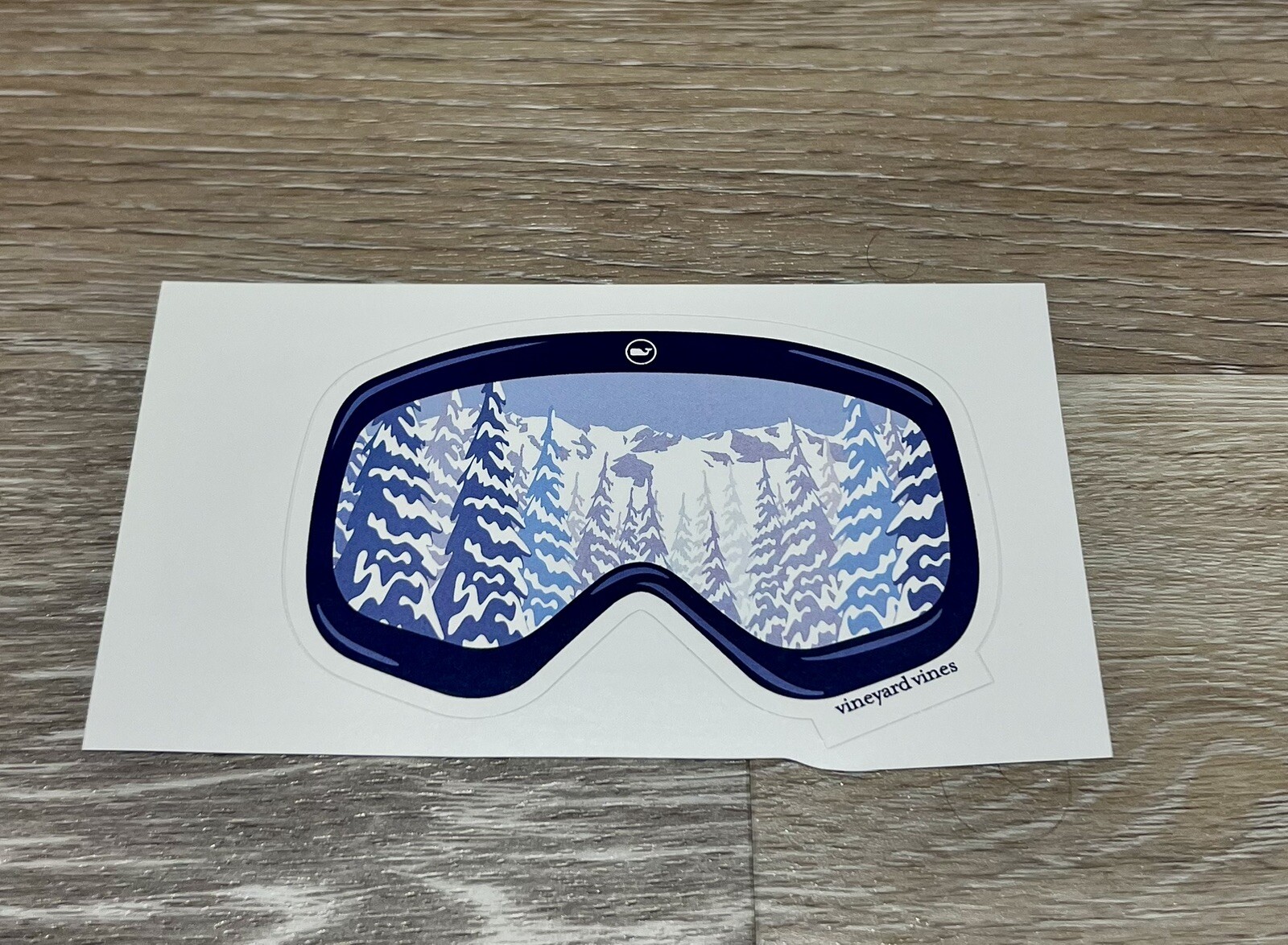 New Authentic Vineyard Vines Winter Ski Goggles Sticker Laptop Hydro Yeti Decal