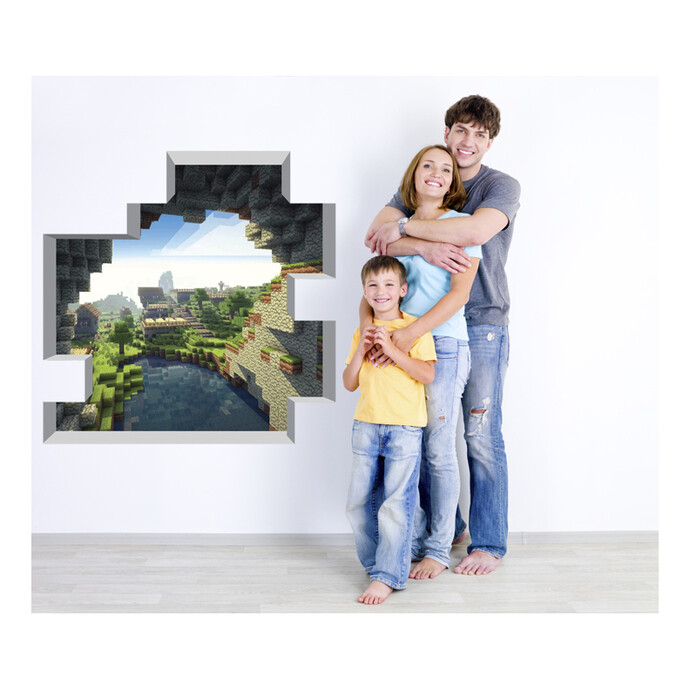 Mine Themed Cave Entrance Mural – 36″ x 36″ – Peel and Stick