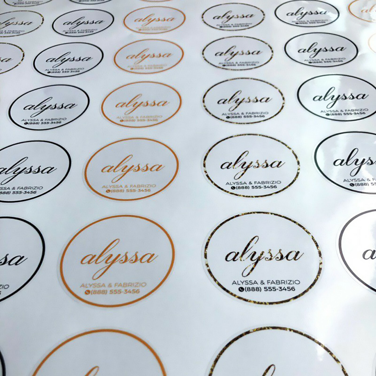 50 CUSTOM CLEAR STICKERS PRODUCT LABELS | WATERPROOF CLEAR LABEL OF YOUR LOGO