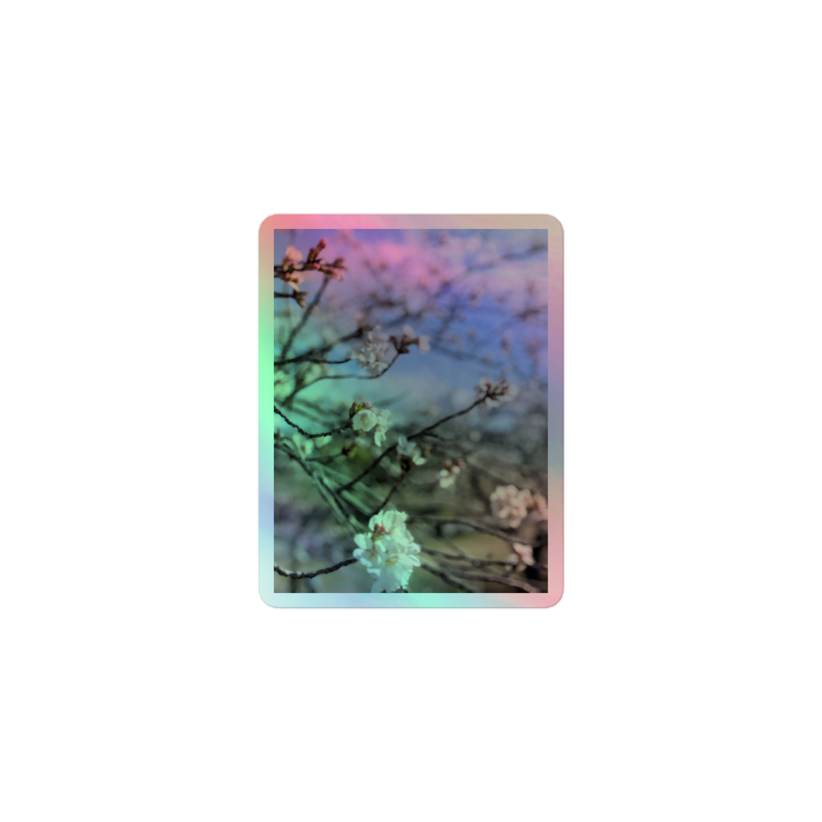 Holographic stickers “April Whispers: A Path Unknown”