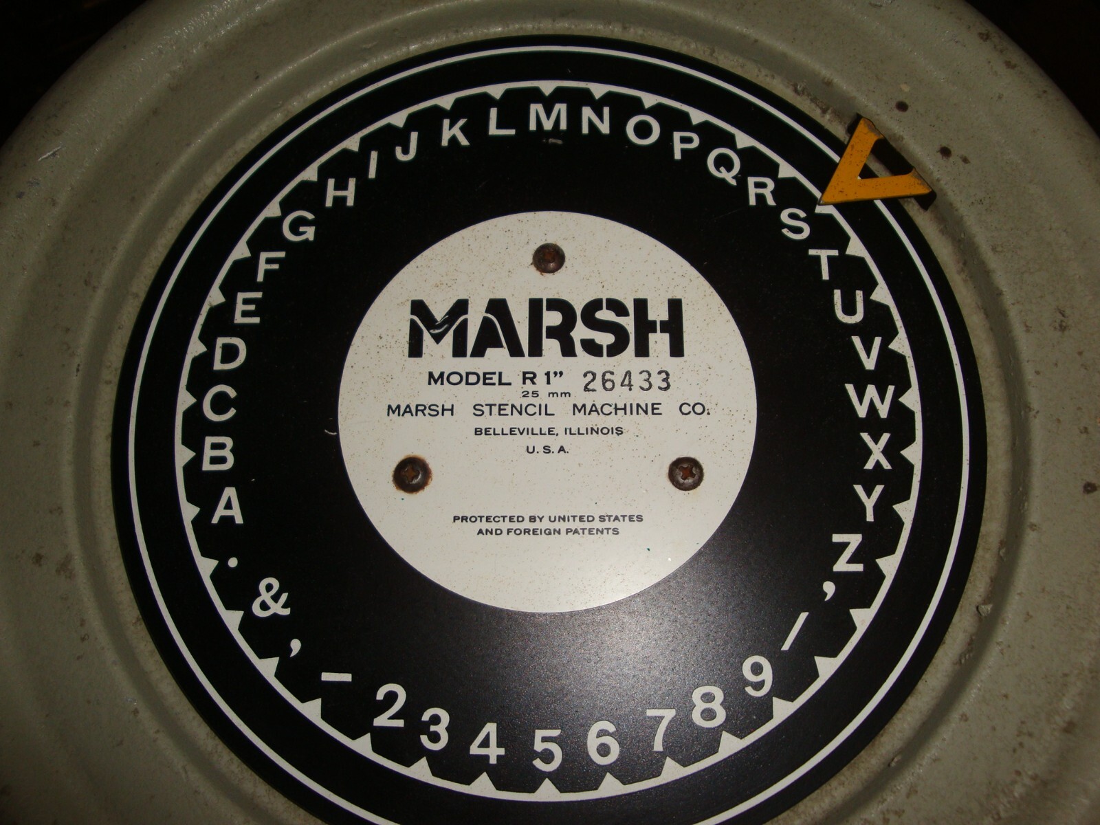 CUSTOM MADE -US Military Oil board Stencil 1″ Marsh -PLEASE Read my Description