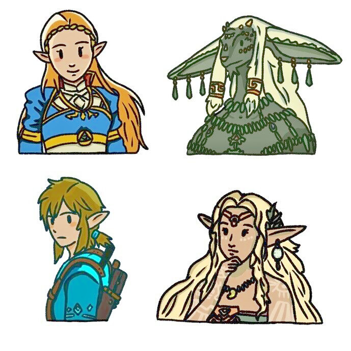 Legend of Zelda Fan Art -TOTK Sticker Princes Zelda Sticker – Free Shipping