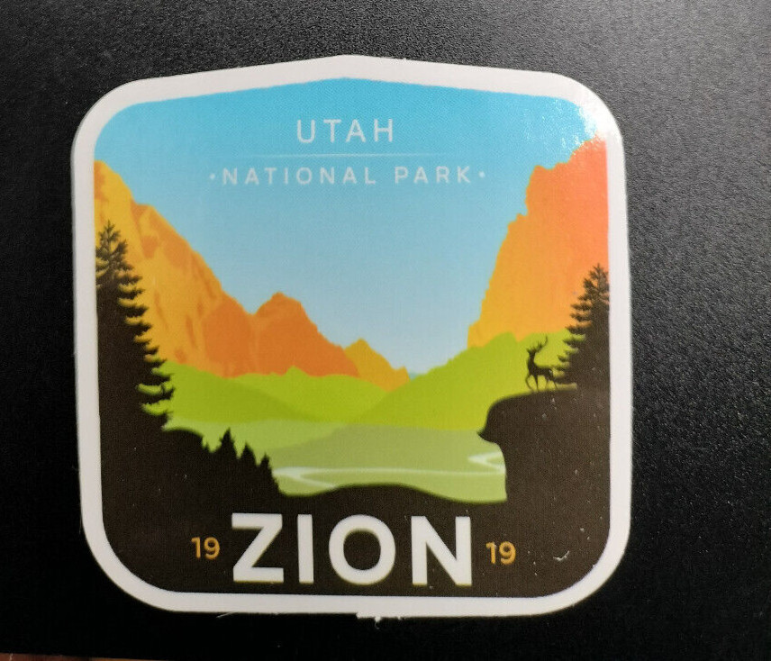 Zion National Park Vinyl Decal Sticker for Tumblers Laptops