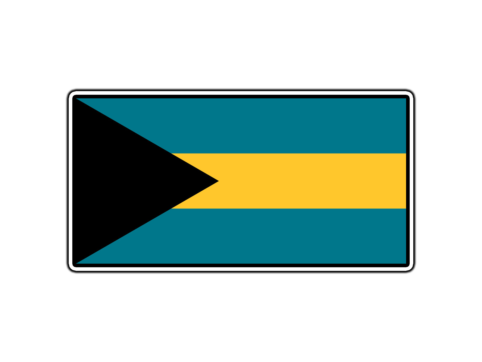 #2715 The Bahamas Flag World Country Sticker Waterproof Vinyl Decal Die-Cut Car
