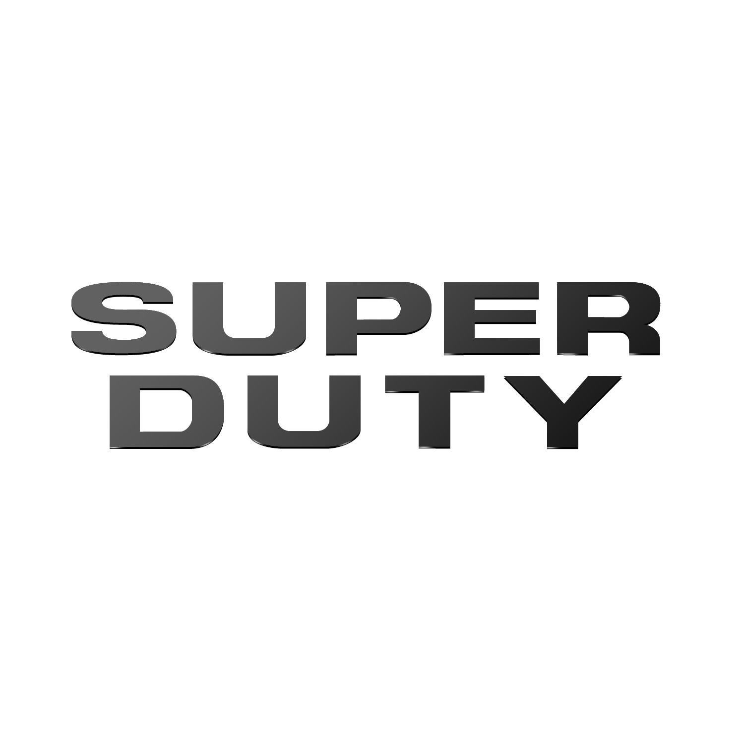 Ford Super-Duty 2008 to 2016 Front Dash Custom-fit 1/32″ Black Letter Insert