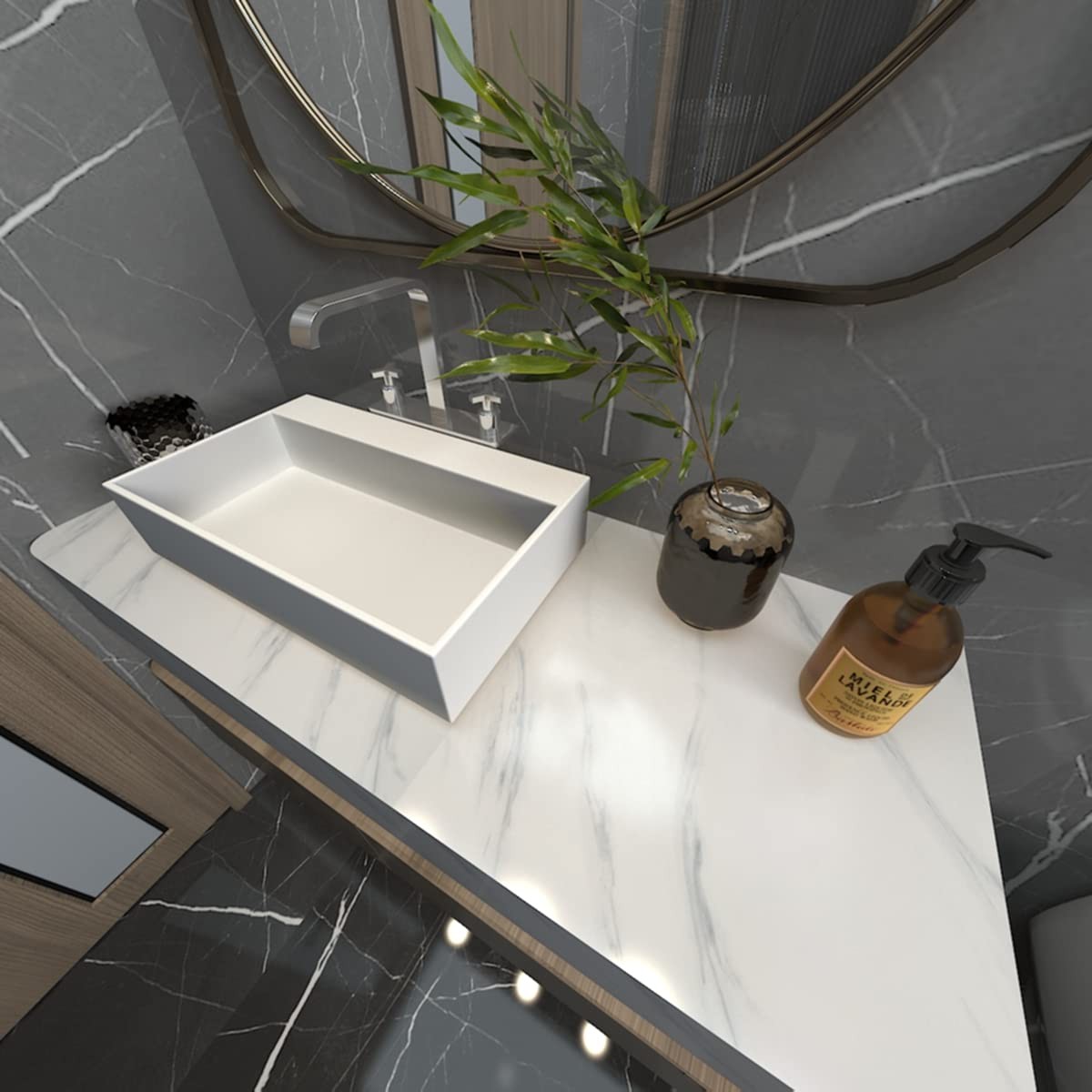 Wide Milk White Marble Wallpaper Peel Stick 24x394inch Glossy Thicken Waterpr…
