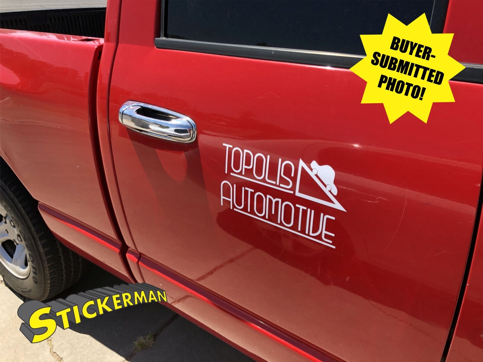 Completely Custom Vinyl Logo Sticker for Cars Trucks Boats Windows Tumblers