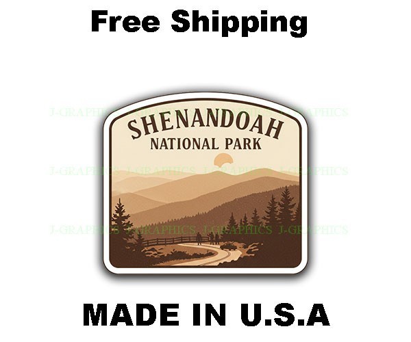 Shenandoah National Park Vinyl Decal Sticker Travel Souvenir A