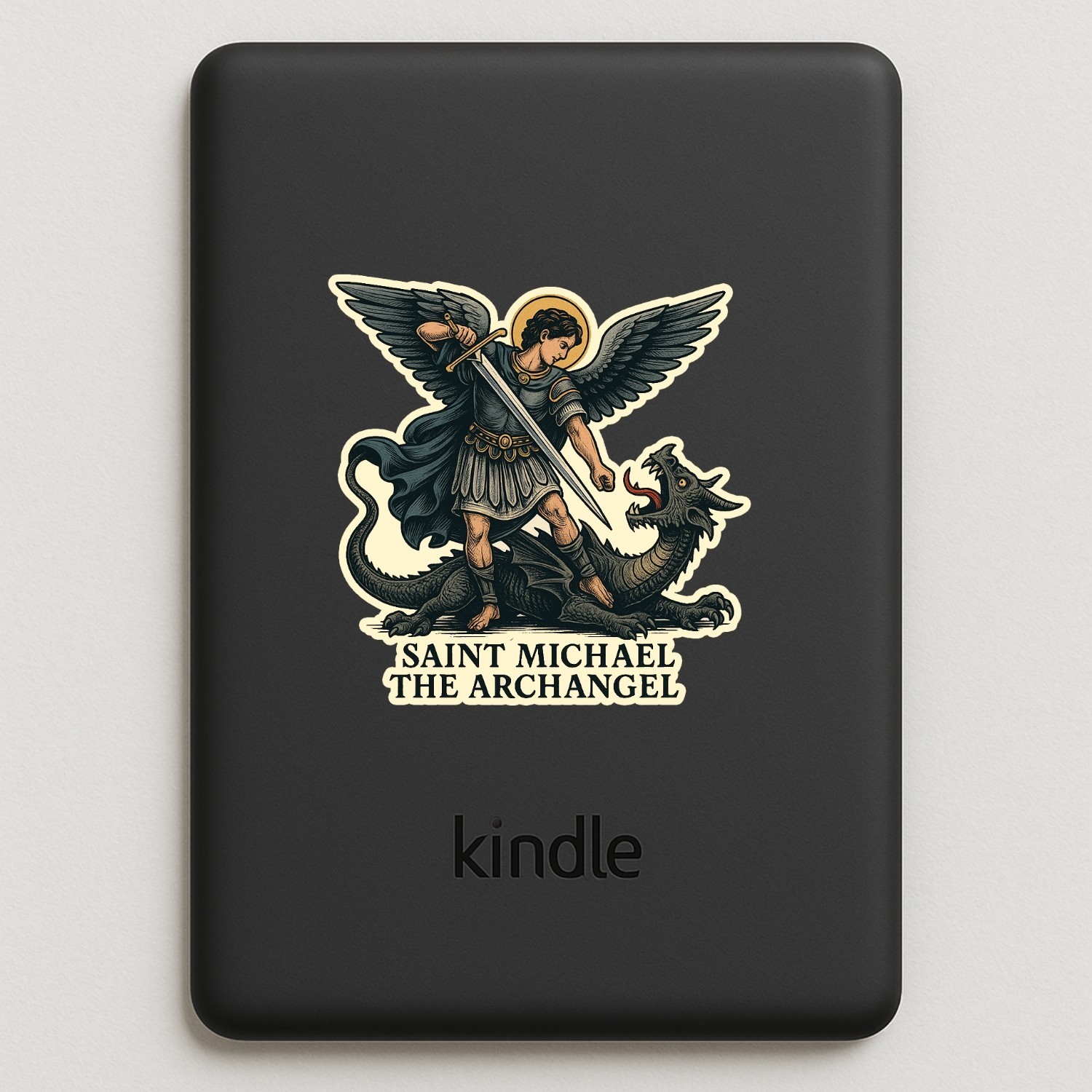 Saint Michael Archangel Stickers: Catholic Vinyl Decals – Waterproof 4-Pack