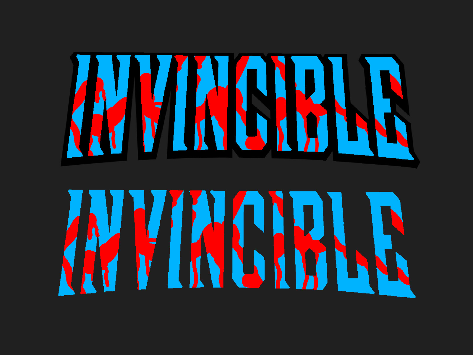 Invincible Sticker Title Vinyl Decal