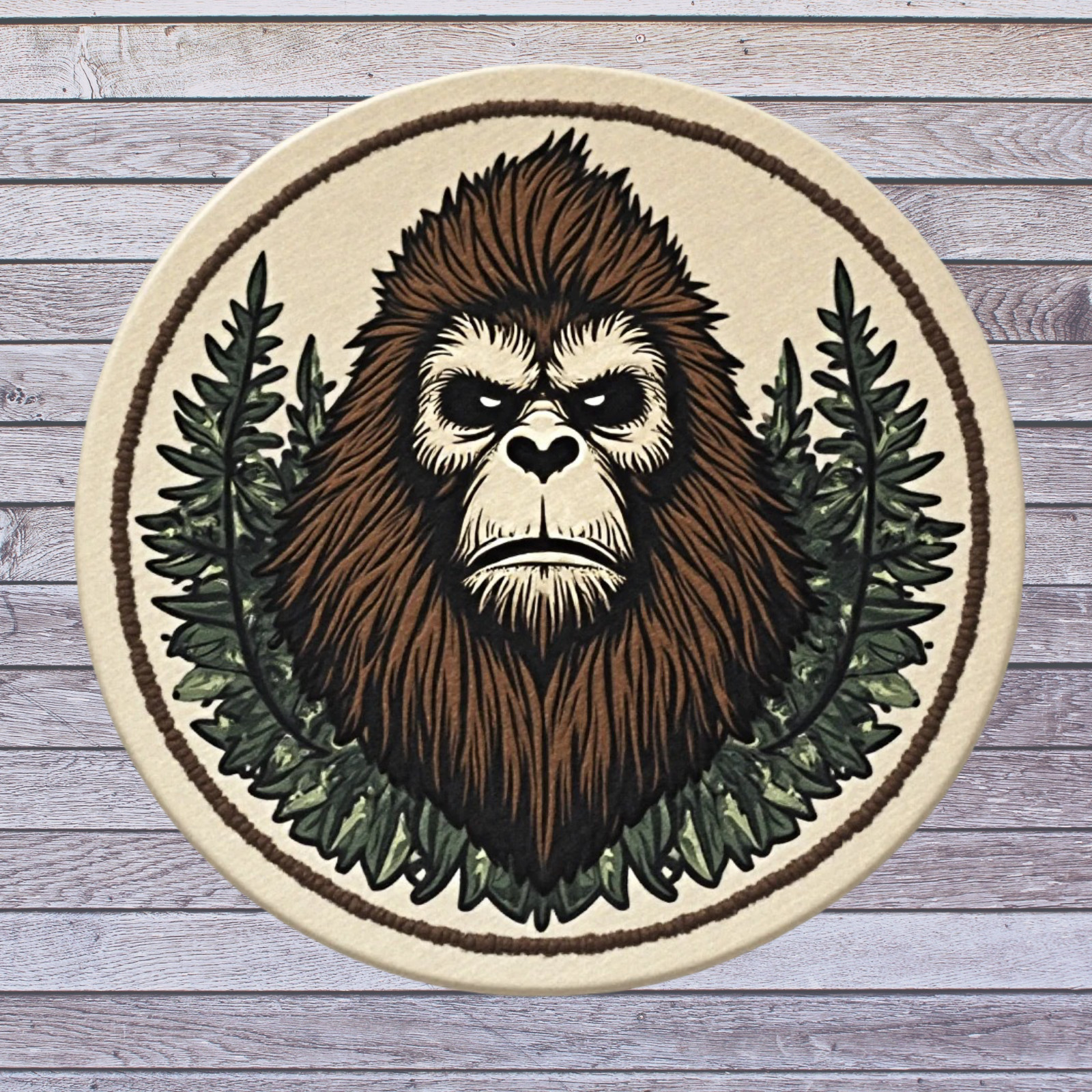 Bigfoot sticker vinyl decal retro classic head portrait window laptop cryptid
