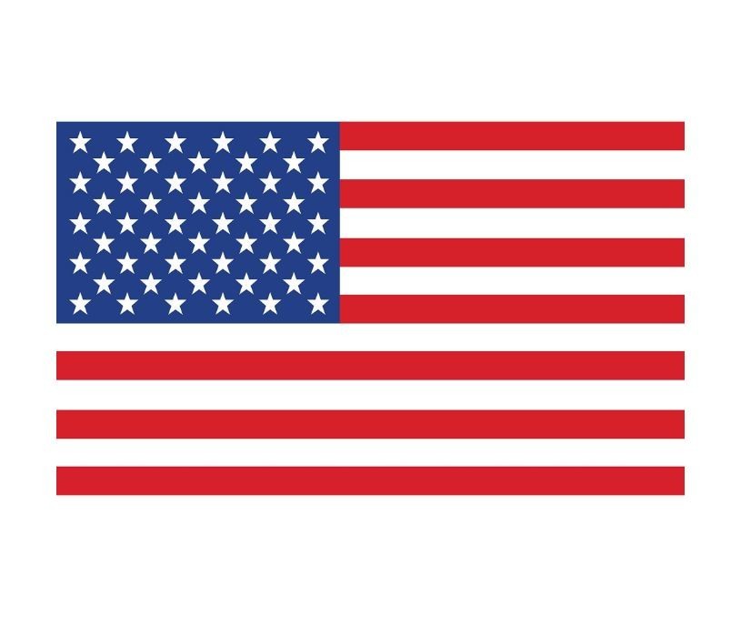 12 PACK! Reflective 3×5 American Flag Stickers, Set of 3″ x 5″ USA Decals Labels