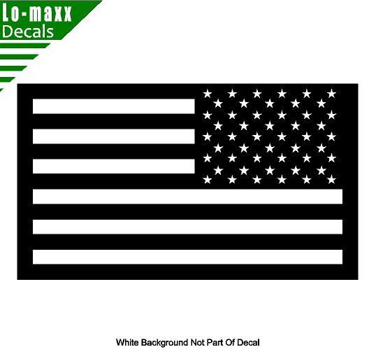United States Tactical Reverse American Flag High Quality Die Cut Vinyl Decal