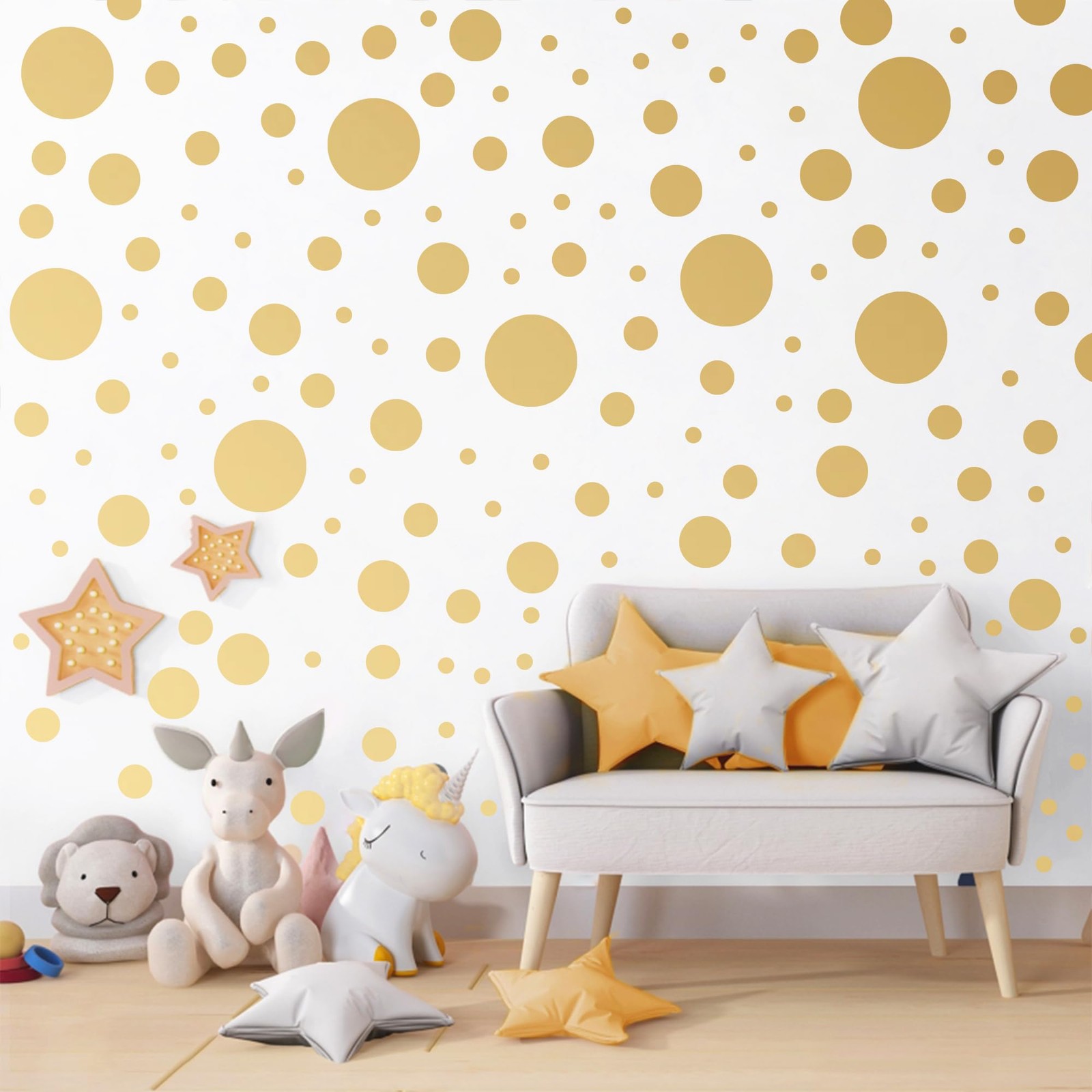 Polka Dot Wall Decals Colorful Boho Wall Decal Peel and Stick Kids Decals Rem…