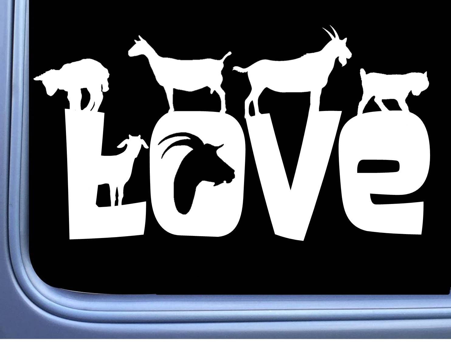 Goat Love Sticker Decal OS 188 8″ goat lover gift